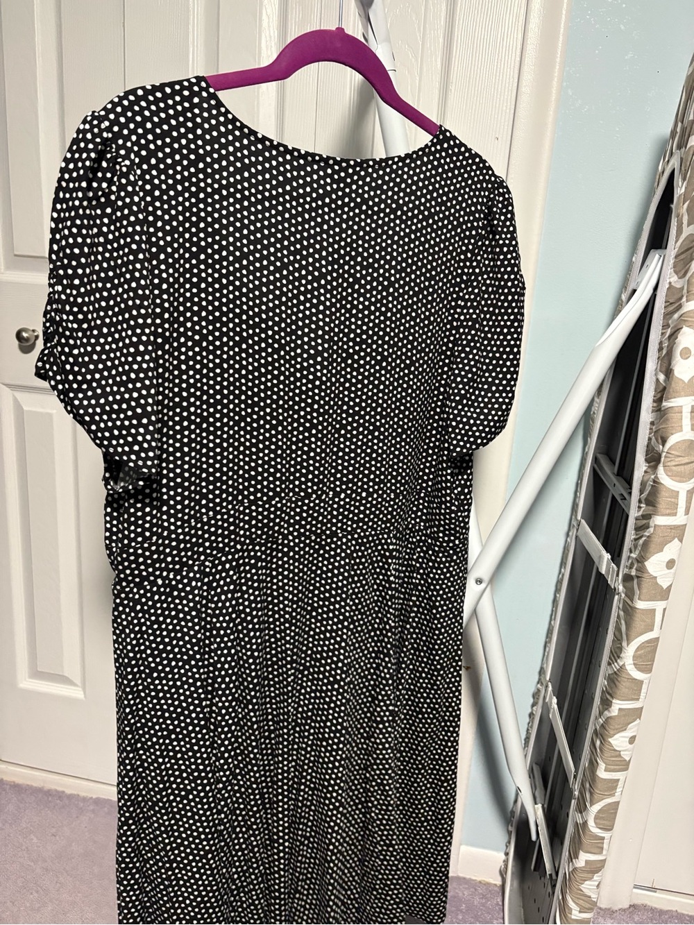 Torrid Black & White Polka Dot Short Sleeve Dress Size 3x New With Tags - Picture 2 of 7